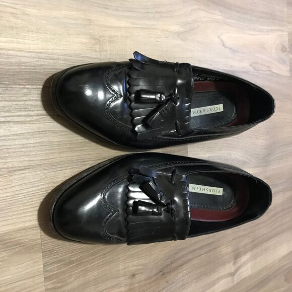 Florsheim Mens Black Dress Shoes Size 10 - Picture 1 of 8